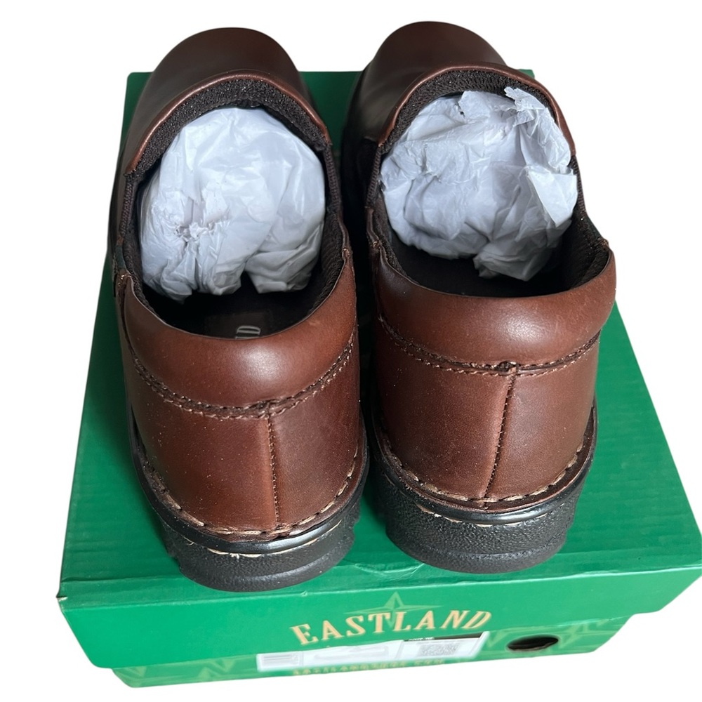 Eastland Women’s Newport Brown Leather Slip-Ons - Picture 3 of 12